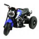  Three-wheeled battery-powered motorbike, inflatable wheels, leather, moto-m-3