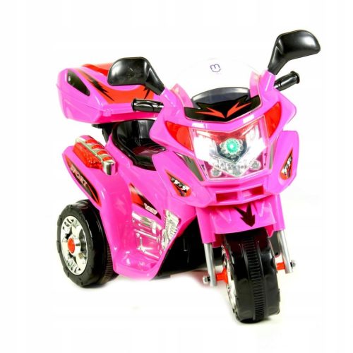  Battery operated motorbike for children LED trunk MOTO-S-2-PINK
