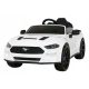  Ford Mustang GT Battery Operated Ride-On Car for Kids White + Seat Adjustment