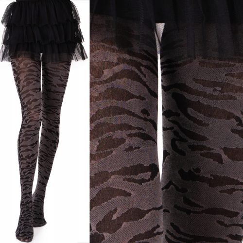  Fenome LULU109 patterned tights 40den black Nero size 3/4