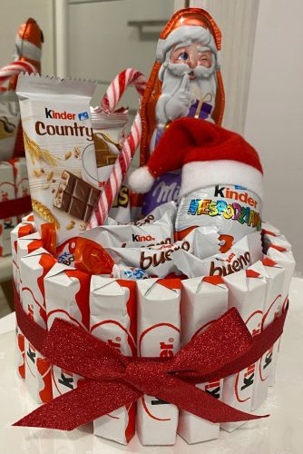  Kinderki Christmas sweets set, gift for a child, Kinder and Milka