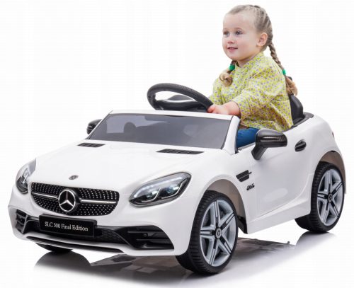  Battery operated car Mercedes Benz SLC300 Cabrio ride-on car remote control white