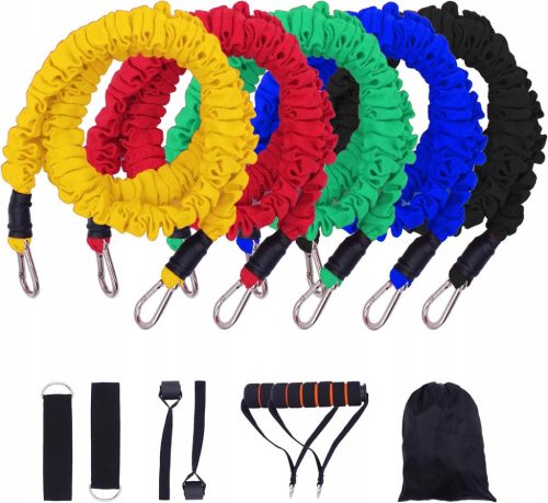  SET OF 5 RESISTANCE BANDS FOR CROSSFIT FITNESS EXERCISES