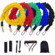  SET OF 5 RESISTANCE BANDS FOR CROSSFIT FITNESS EXERCISES