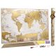  SCRATCH MAP OF THE WORLD with flags 88x63cm English gift travel map