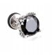  MEN'S EARRING ZIRCONIA BLACK 1 SHOOT FP 909