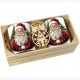  CHRISTMAS GIFT SET OF MUGS IN A BOX MUGS SANTA CLAUS REINDEER CHRISTMAS