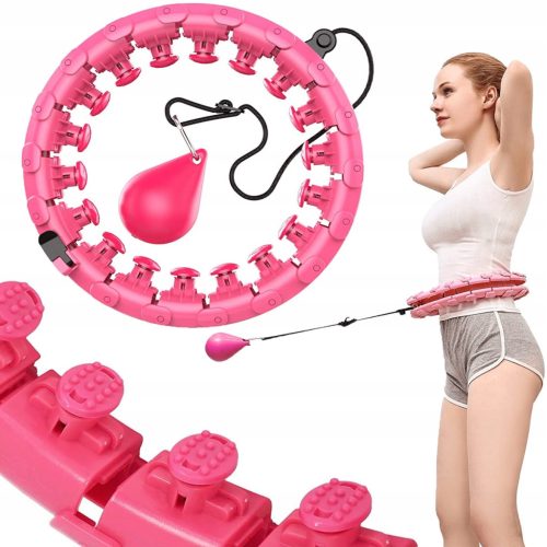  HULAHOP WITH WEIGHTED PROTECTIVE SLIMMING FOLDABLE SMART HULA HOP