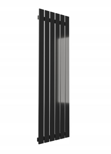  VERTICAL ELECTRIC RADIATOR-R6 1800/450 BLACK GLOSS+900W BLACK HEATER