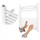  BATHROOM RADIATOR WHITE LADDER 60x50 cm MODERN BERGEN RADIATOR