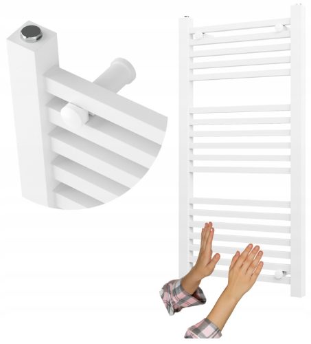  BATHROOM RADIATOR WHITE LADDER 100x50 cm MODERN BERGEN RADIATOR