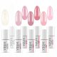  YOSHI HYBRID NAIL POLISH SET COMPLETE COLLECTION DIVORCE PINK WHITE 8 pcs