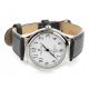  Men's quartz WATCH LARGE NUMBERS classic leather strap distinct iconic