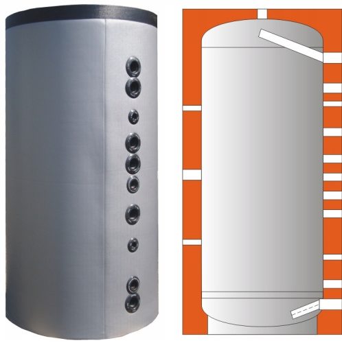  Buffer tank, exchanger tank, 2000 l, without coil W4