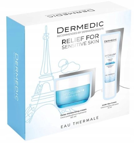 Dermedic Hydrain 3 Hialuro Hydration Set: Face & Eye Cream for Dry Skin
