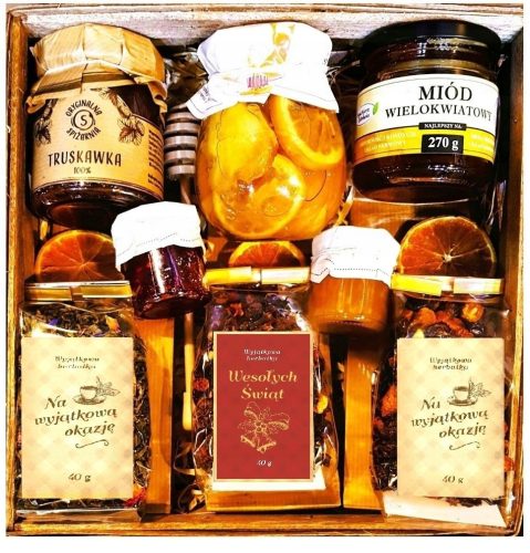  GIFT SET GIFT BASKET JAM AND ALMONDS
