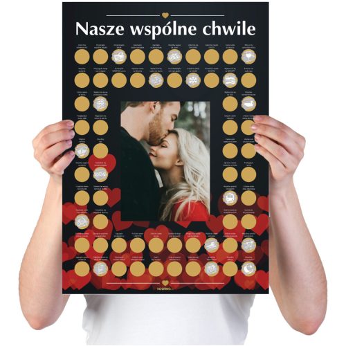  OUR SHARED MOMENTS paste a photo LOVE POSTER SCRATCH CARD COUPONS VOUCHER DIY