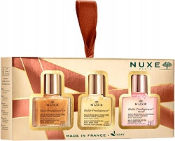 Nuxe Xmas Huile Prodigieuse Trio: Face, Body & Hair Oils Gift Set