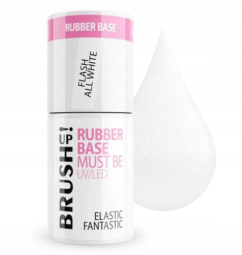  BRUSH UP! ELASTIC RUBBER BASE HYBRID RUBBER BASE FLASH ALL WHITE 5 g