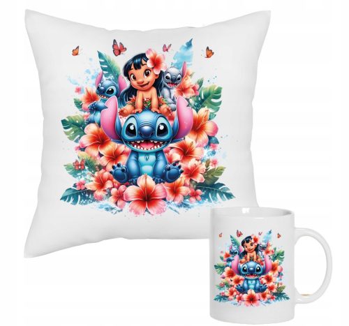  OHANA AND STITCH DISNEY MUG PILLOW SET FOR A CHILD AS A GIFT