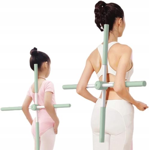  YOGA TRAINING STICK EXTENDABLE BACK STRETCH POSTURE CORRECTOR 80CM