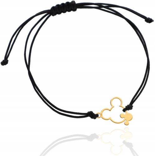  Gold string bracelet MICKEY MOUSE COLORS BOX silver 925