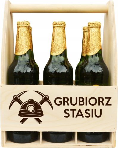  A GIFT FOR A MININER, BARBORA GRUBIORZ, A BEER CARRIER WITH ENGRAVING