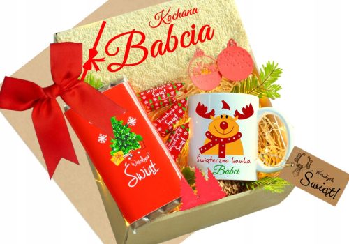  gift for Christmas Christmas GIFT BASKET set SWEETS TEA MUG