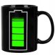  Mug Battery Magic Gift Large for Coffee Black Color Changing 330ml