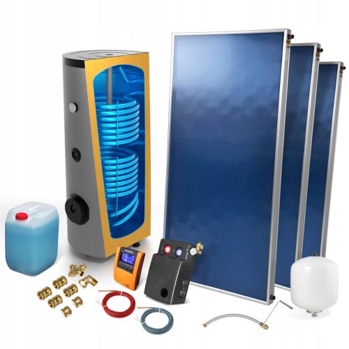  Solar collector set 3 x FX-FP 2.0 + 300l tank