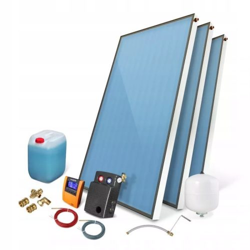  STANDARD solar set, solar collector 3 x 2.8 without tank