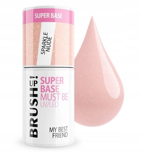  BRUSH UP! MY BEST FRIEND ACID-FREE HYBRID BASE SUPER BASE SPARKLE NUDE