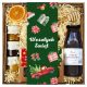  CHRISTMAS GIFT BASKET SET - Chocolate Christmas tree, 2 teas, syrup, honey