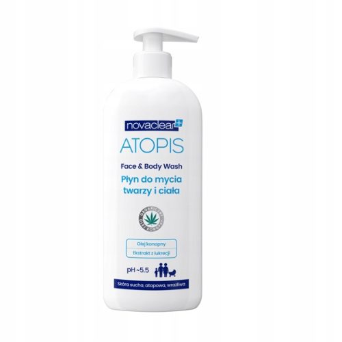 Gentle NovaClear ATOPIS Face & Body Wash for Sensitive Skin - 500ml