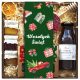  CHRISTMAS GIFT BASKET SET - chocolate heart, 2 teas, syrup, honey