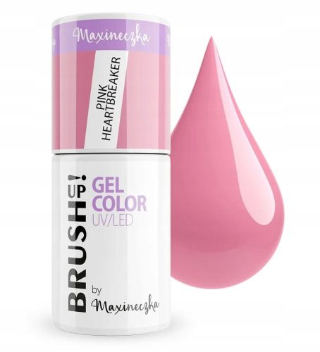  BRUSH UP! COLOR GEL HYBRID NAIL POLISH HYBRID DIRTY PINK PINK HEARTBREAKER