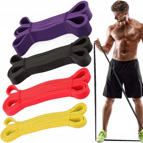  POWER BANDS RESISTANCE EXERCISE BANDS - SET OF 4