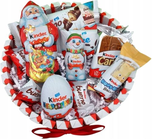  Cake KINDER Box Gift Basket Sweets Set for Christmas Santa Claus Birthday