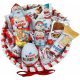  Cake KINDER Box Gift Basket Sweets Set for Christmas Santa Claus Birthday