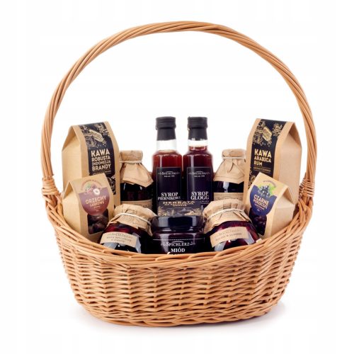  PREMIUM CHRISTMAS BASKET coffee honey gift set for Christmas sweets tea