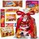  Sweet Golden Package of Sweets with Santa Claus