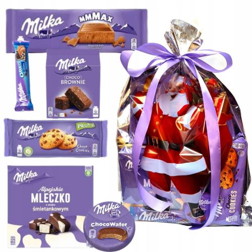  Large Santa Claus gift package with Milka sweets