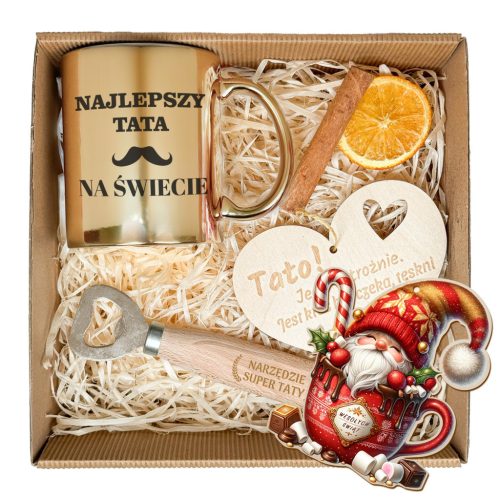  GIFT BASKET Christmas Gift for Dad SET MUG OPENER PENDANT