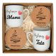  GIFT BASKET Christmas Gift For Parents Mom Dad SET Mugs
