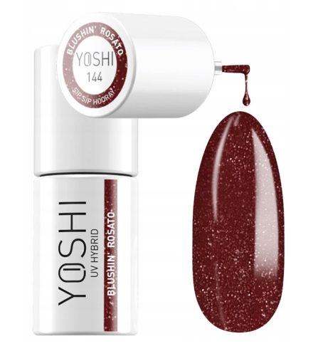  Yoshi Hybrid Nail Polish Sip Sip Hooray 6ml 144 Blushin Rosato