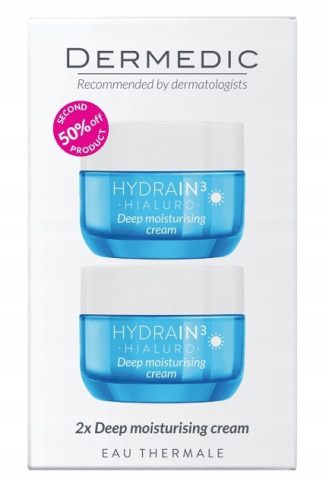 Dermedic Hydrain3 Intense Hydration Cream Duo Pack - 2x50ml
