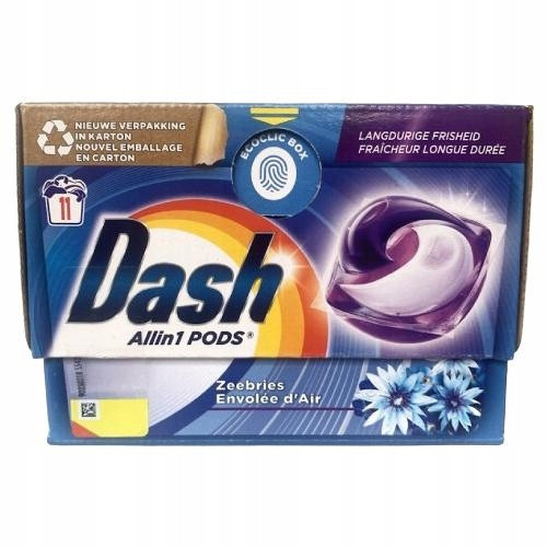  DASH All in 1 Laundry Capsules Sea Breeze, 11 pcs.