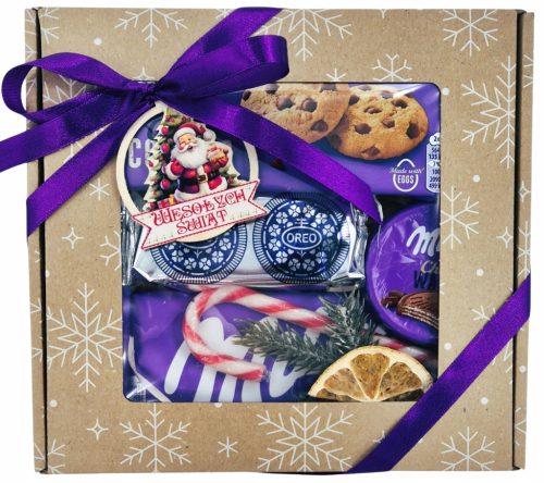  MILKA Gift Basket Christmas Set Gift for Christmas Santa Claus