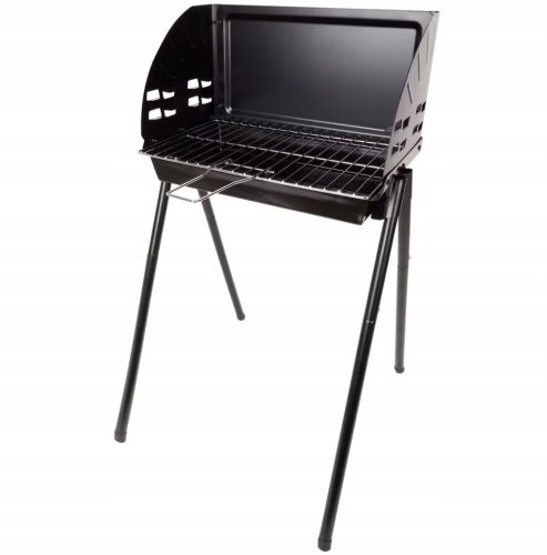  FOLDABLE METAL Charcoal BBQ Grill 39cm x 23cm height 73cm