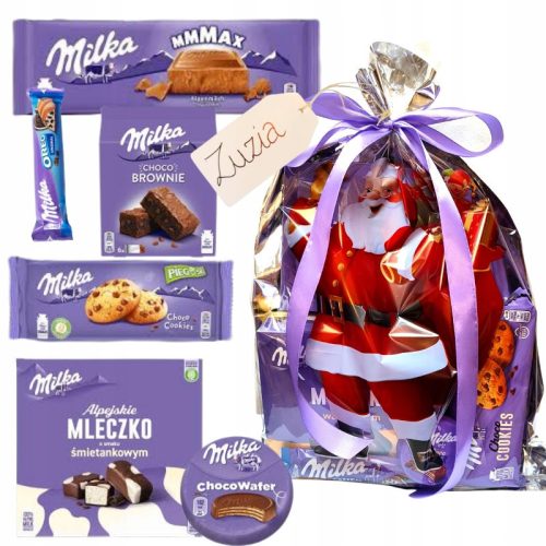  Dedicated Sweet Santa Set - Large Package Filled with Milka Sweets